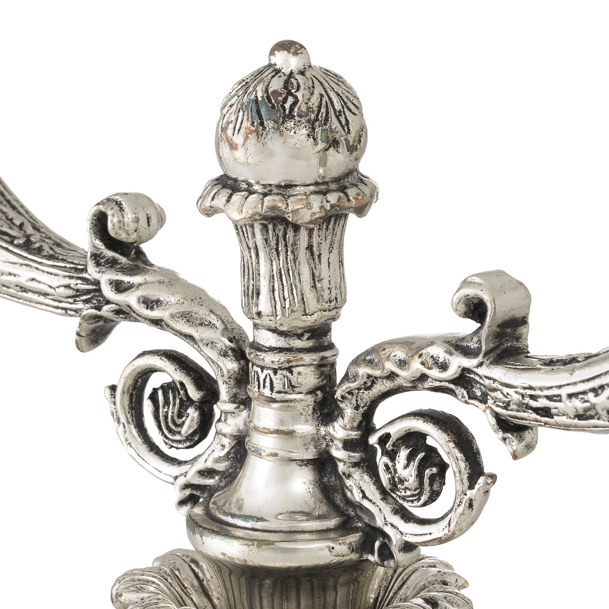 Silver 2-Stem Candle Holder Whitney | Eichholtzmh.com
