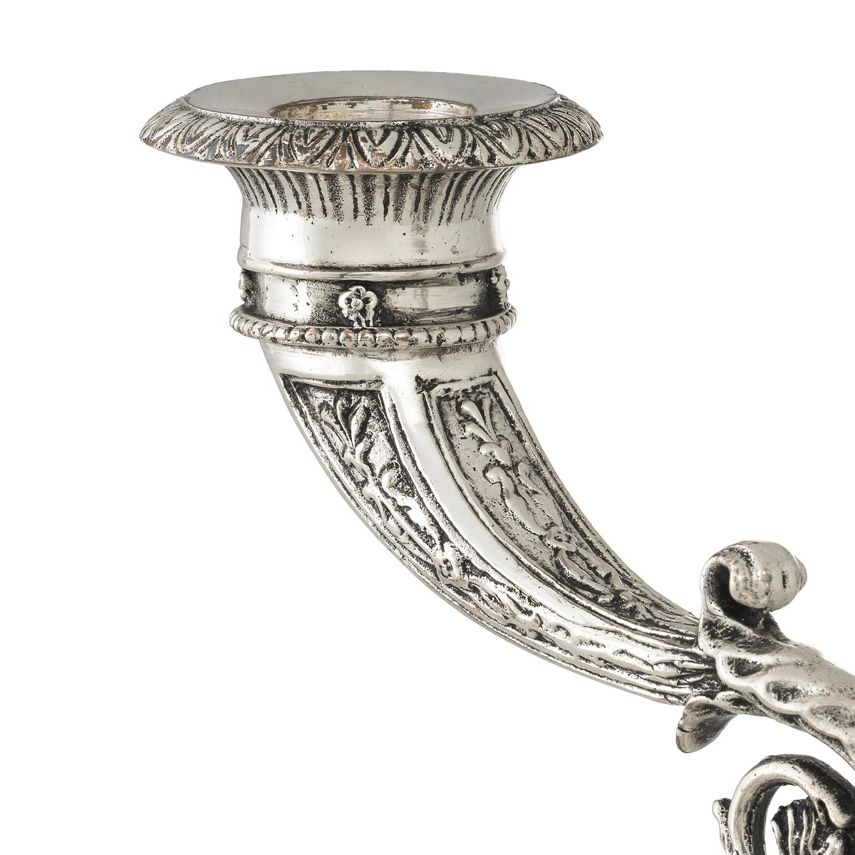 Silver 2-Stem Candle Holder Whitney | Eichholtzmh.com