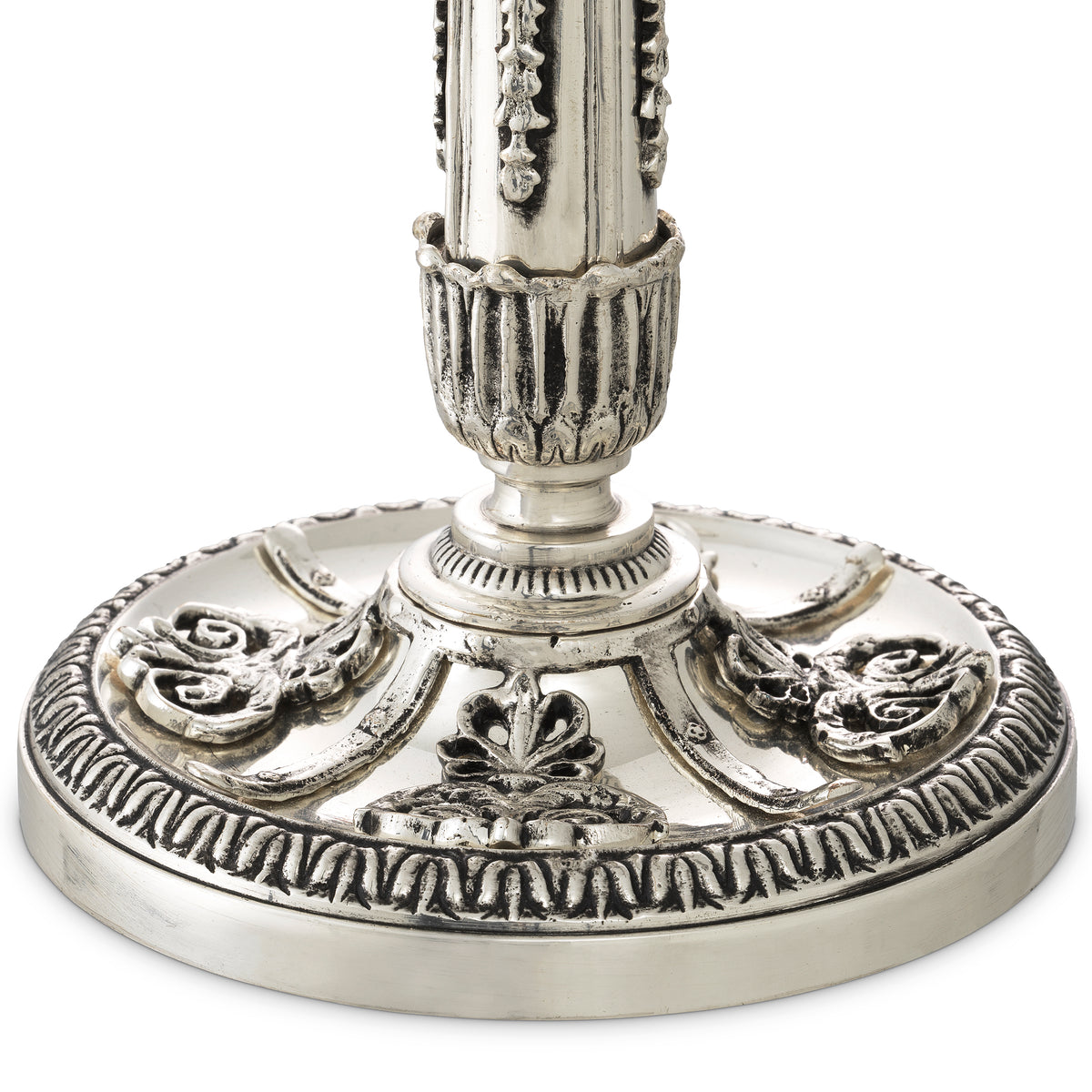 Silver 2-Stem Candle Holder Whitney | Eichholtzmh.com