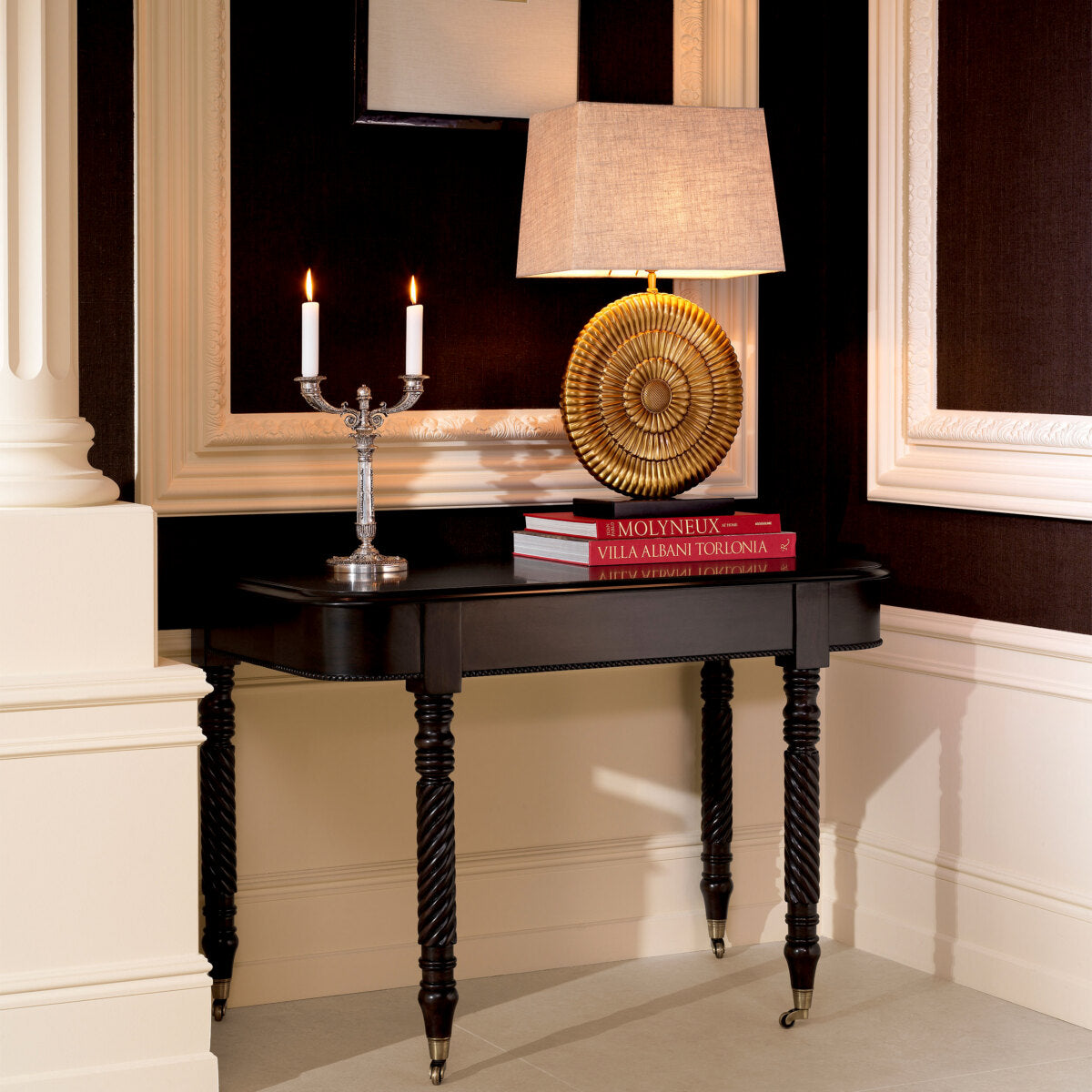 Silver 2-Stem Candle Holder Whitney | Eichholtzmh.com