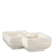 White Marble Sectioned Bowl Heber | Eichholtzmh.com