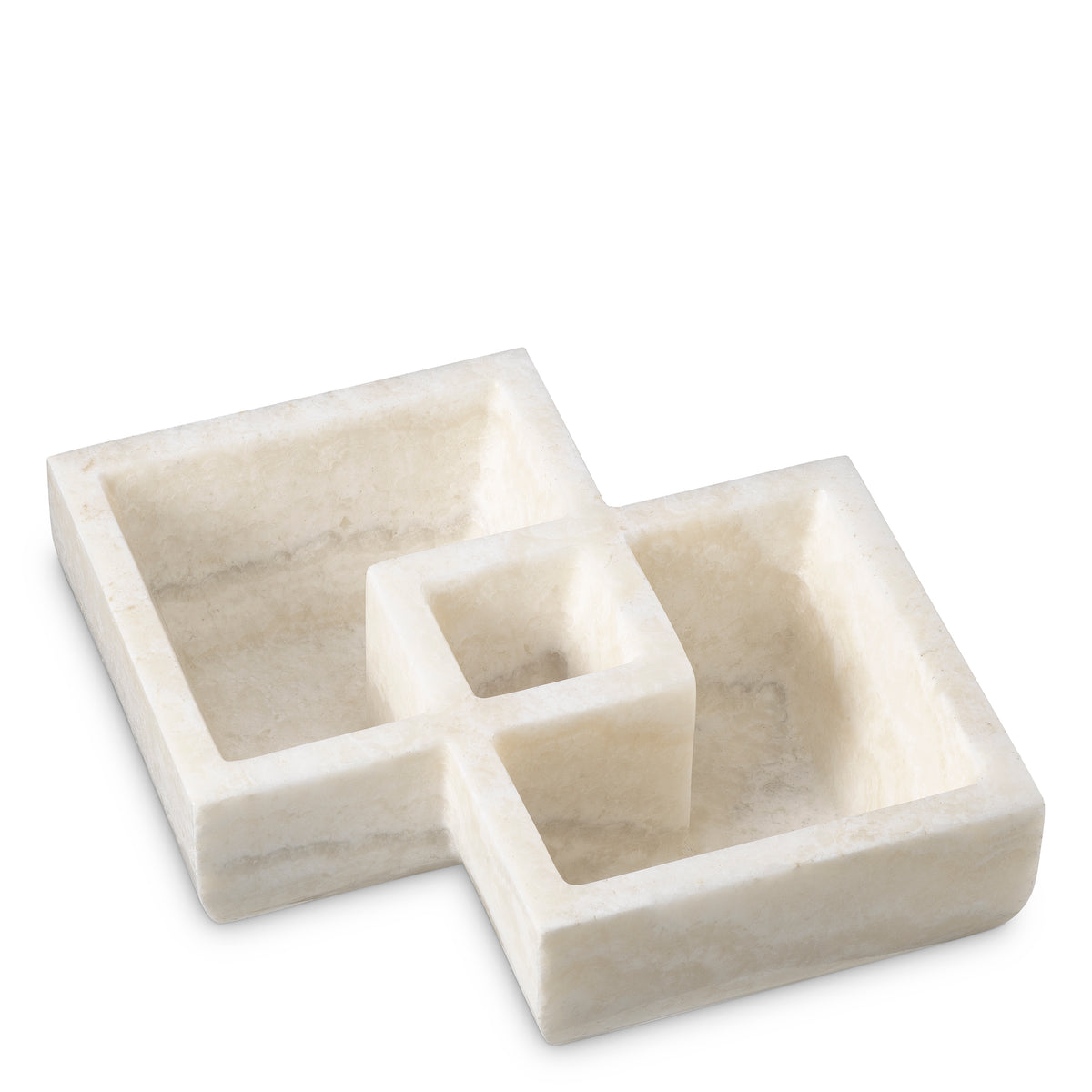 White Marble Sectioned Bowl Heber | Eichholtzmh.com