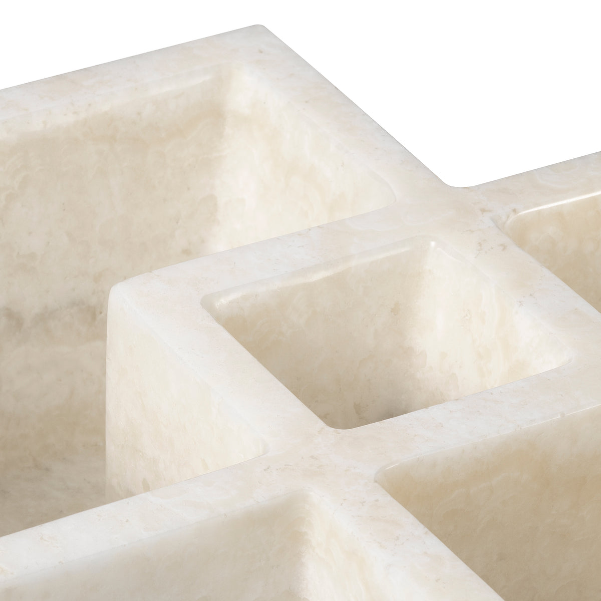 White Marble Sectioned Bowl Heber | Eichholtzmh.com