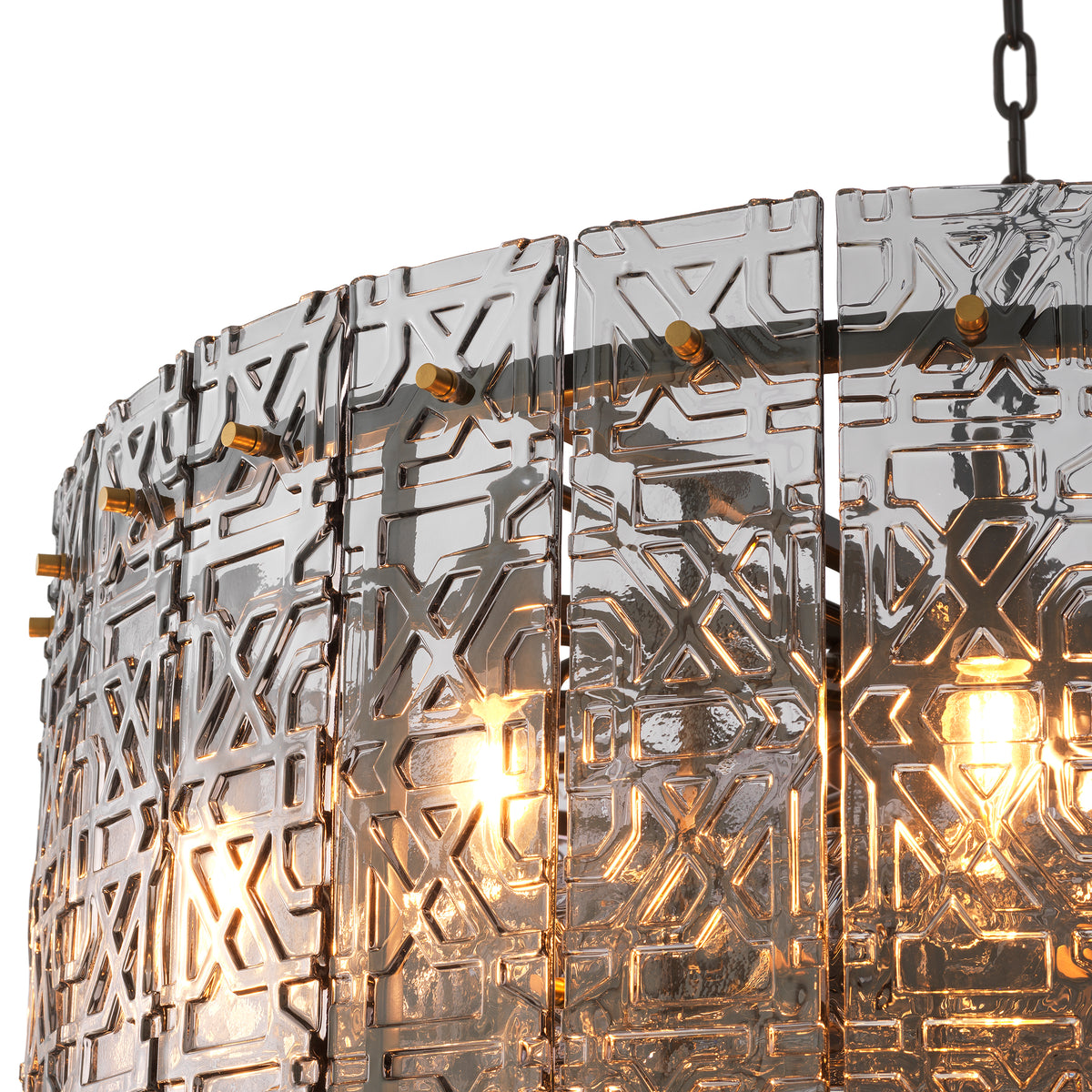 2-Tiered Glass Panel Chandelier Georgette | Eichholtzmh.com