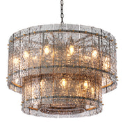 2-Tiered Glass Panel Chandelier Georgette | Eichholtzmh.com