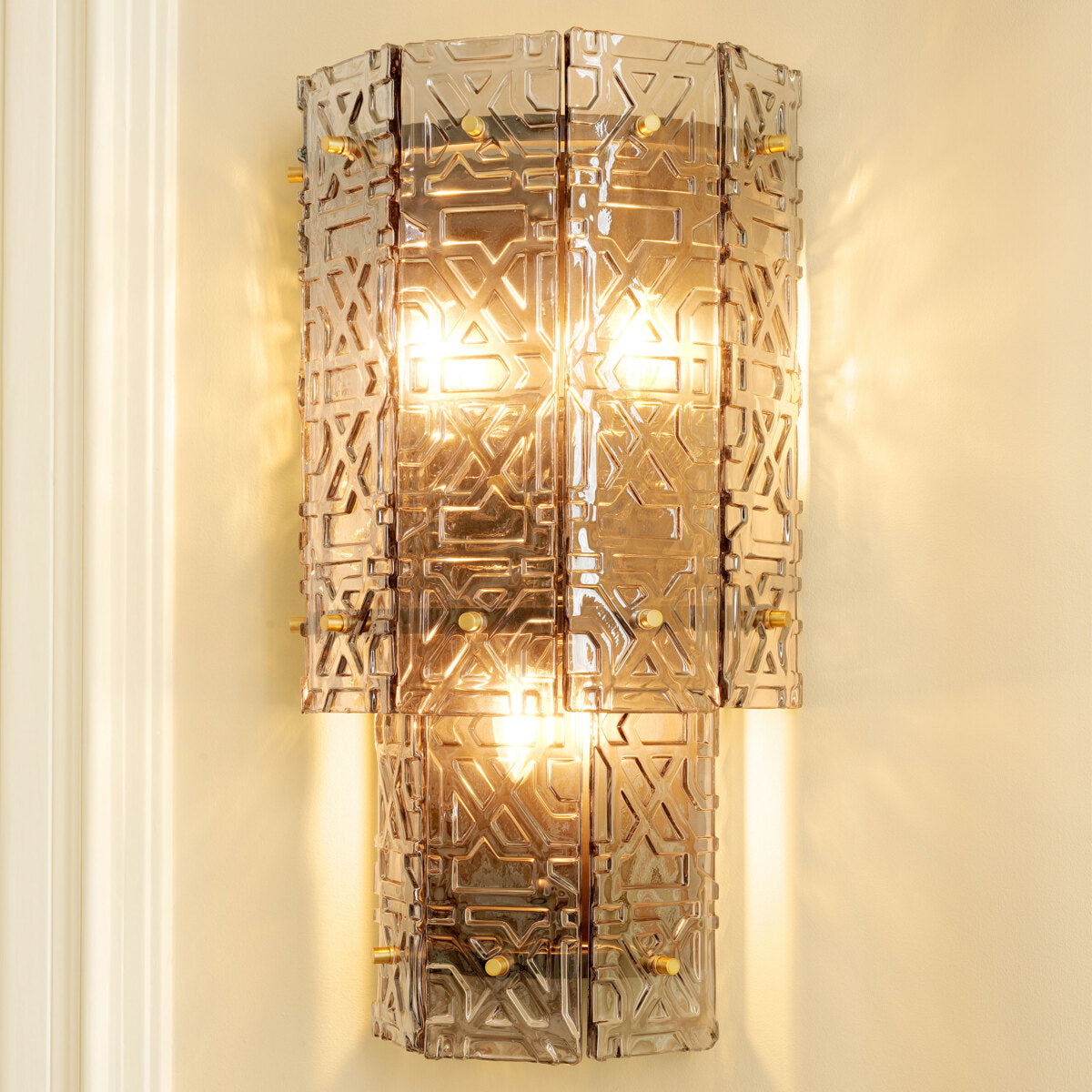 2-Tiered Glass Wall lamp Georgette | Eichholtzmh.com
