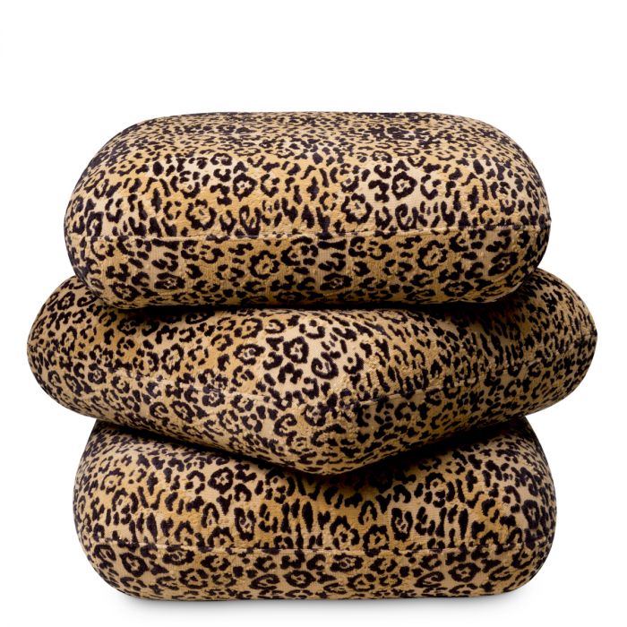 Stool Greenwich bernard leopard camel