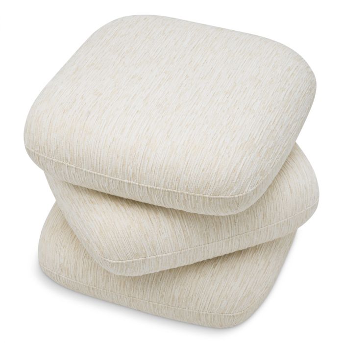 Stool Greenwich jacquard off-white