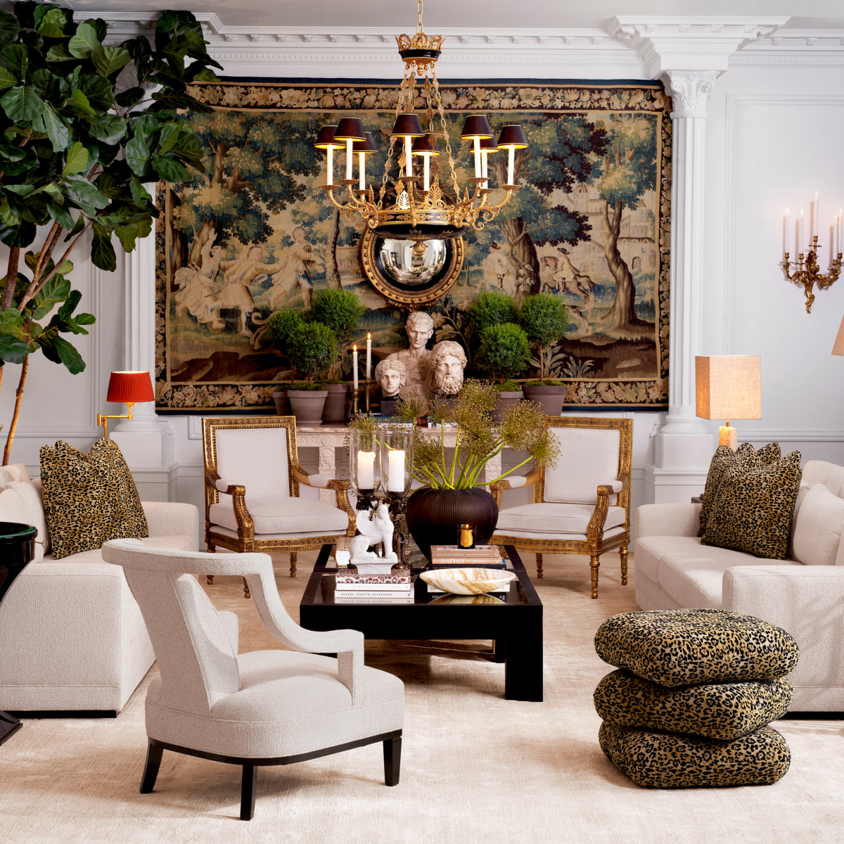 Beige Upholstered Accent Armchair Roumier | Eichholtzmh.com