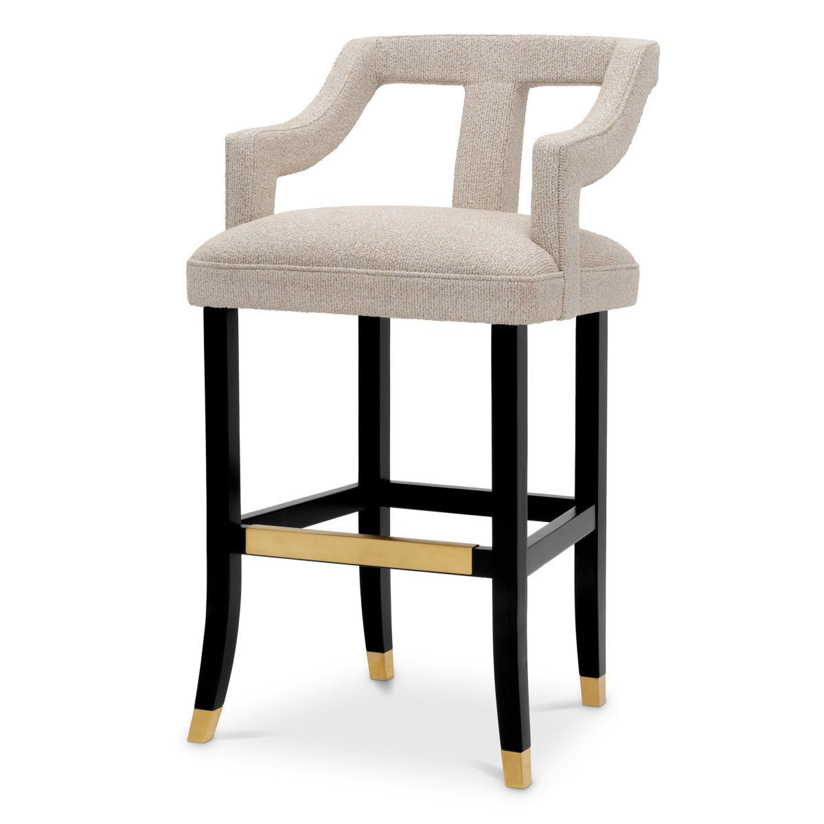 Beige Cut-Out Bar Stool Roumier | Eichholtzmh.com