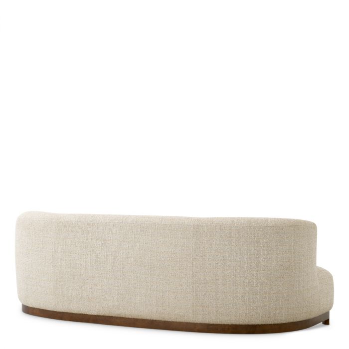 Sofa Stelvio walnut finish winslow chenille beige