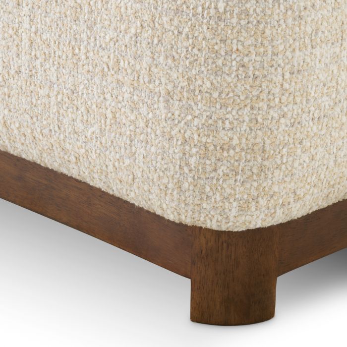 Sofa Stelvio walnut finish winslow chenille beige