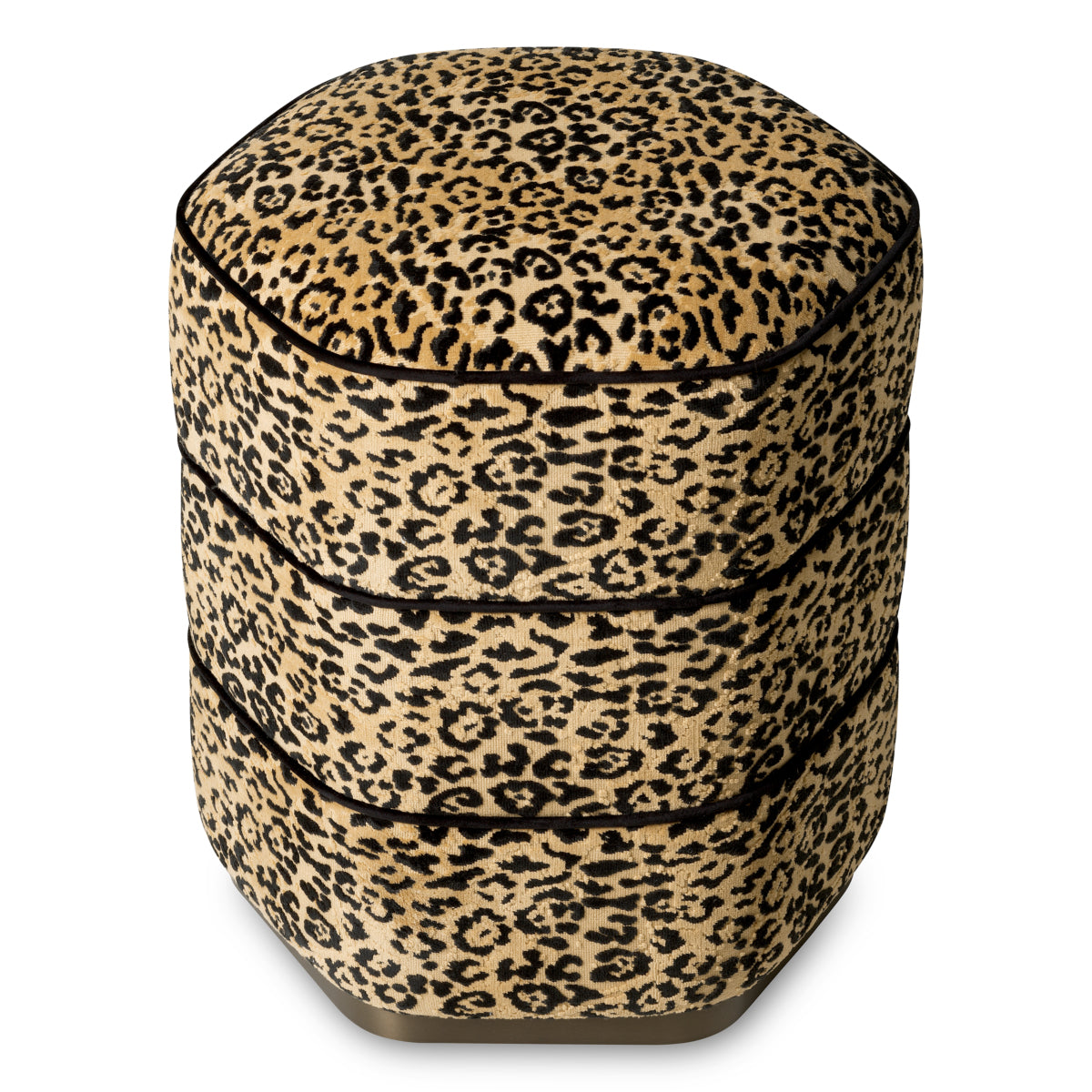 Leopard Fabric Stool Roosevelt | Eichholtzmh.com
