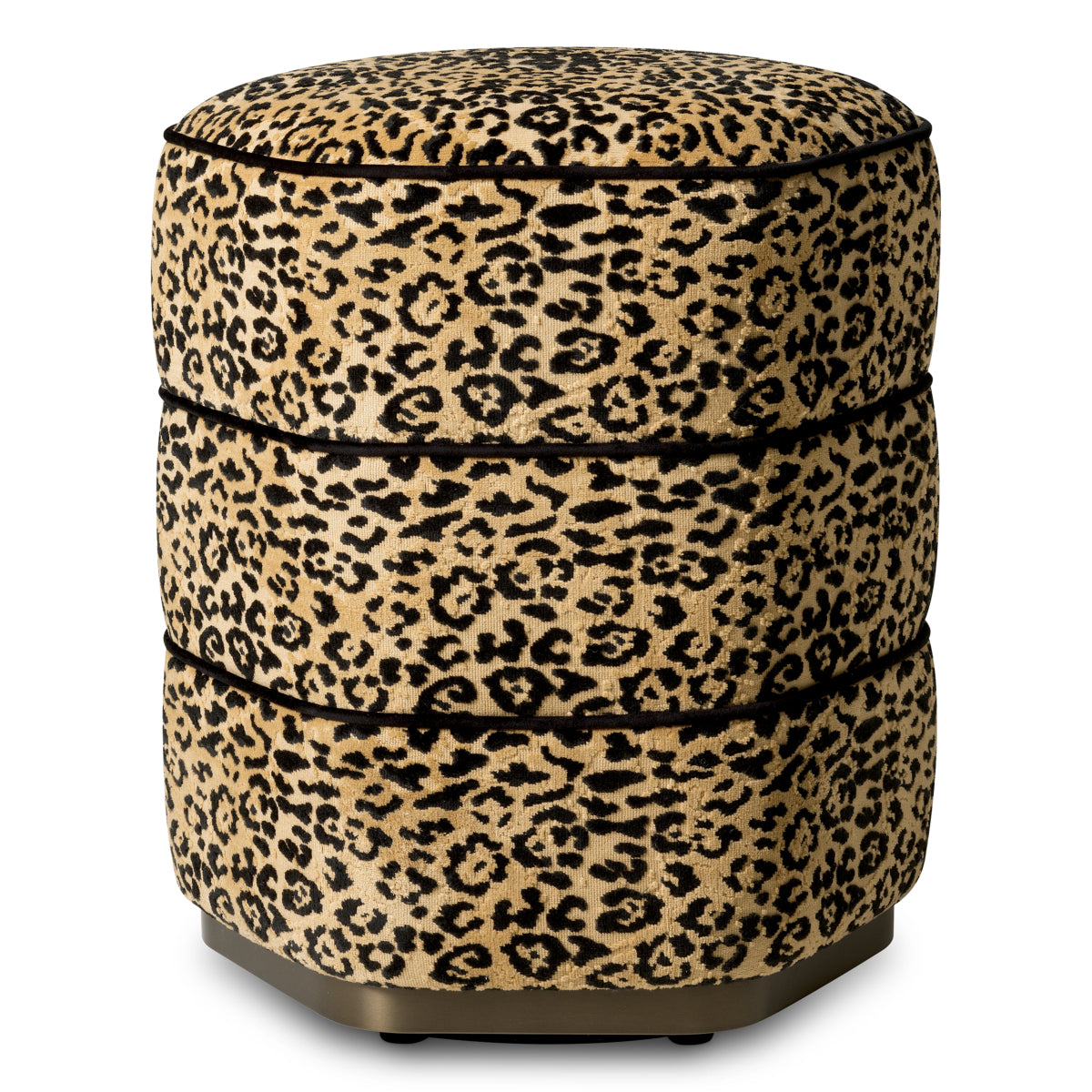 Leopard Fabric Stool Roosevelt | Eichholtzmh.com