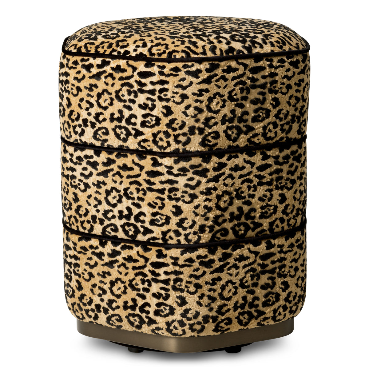Leopard Fabric Stool Roosevelt | Eichholtzmh.com