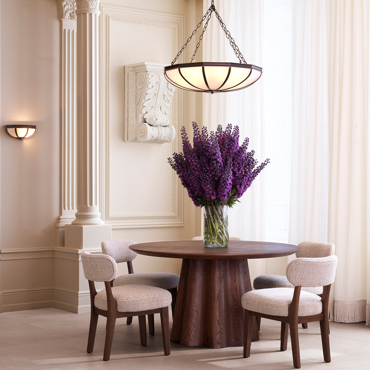 Beige Upholstered Dining Chair Duveen | Eichholtzmh.com