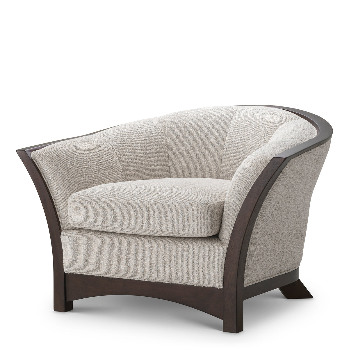 Wooden Framed Beige Lounge Chair Bleecker | Eichholtzmh.com