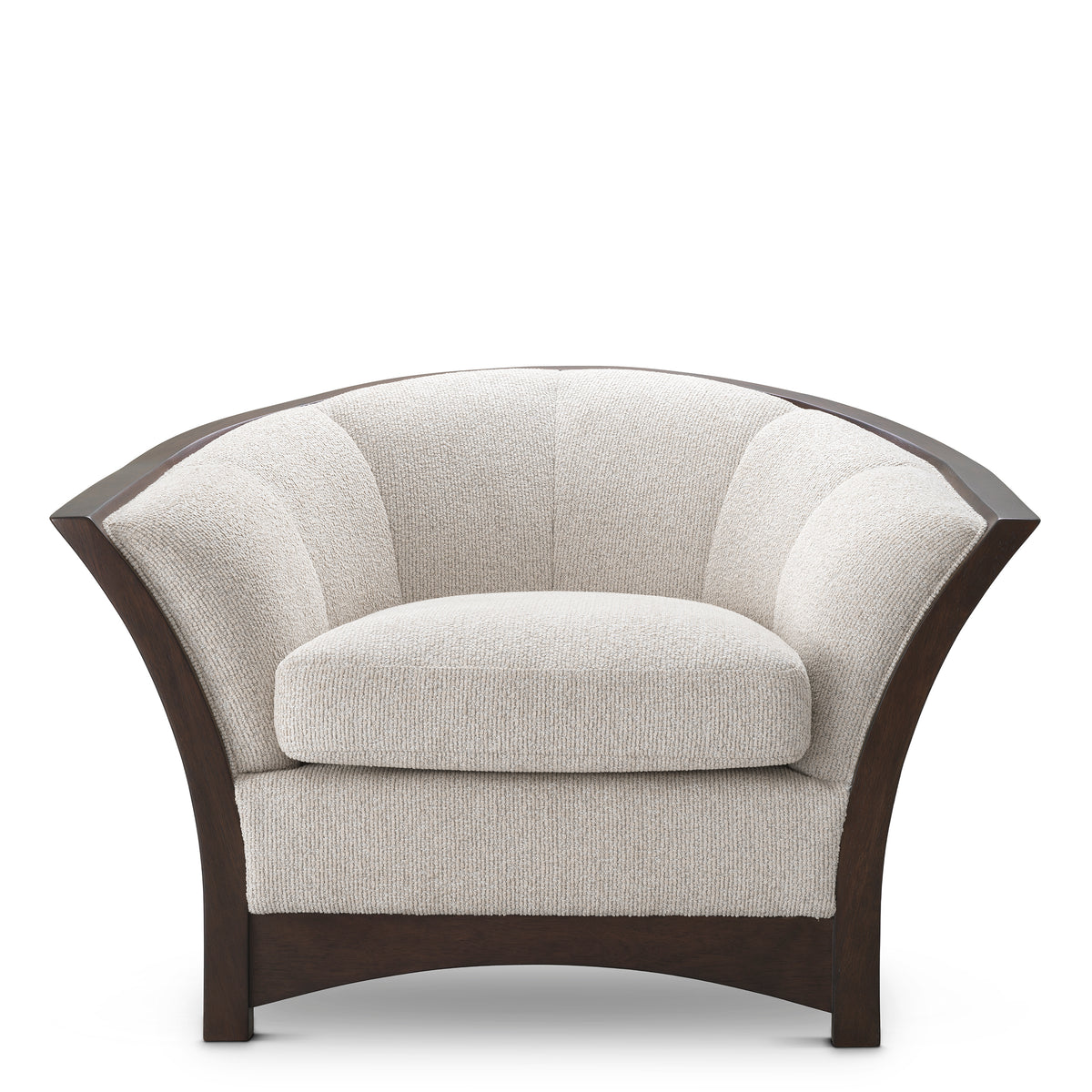Wooden Framed Beige Lounge Chair Bleecker | Eichholtzmh.com