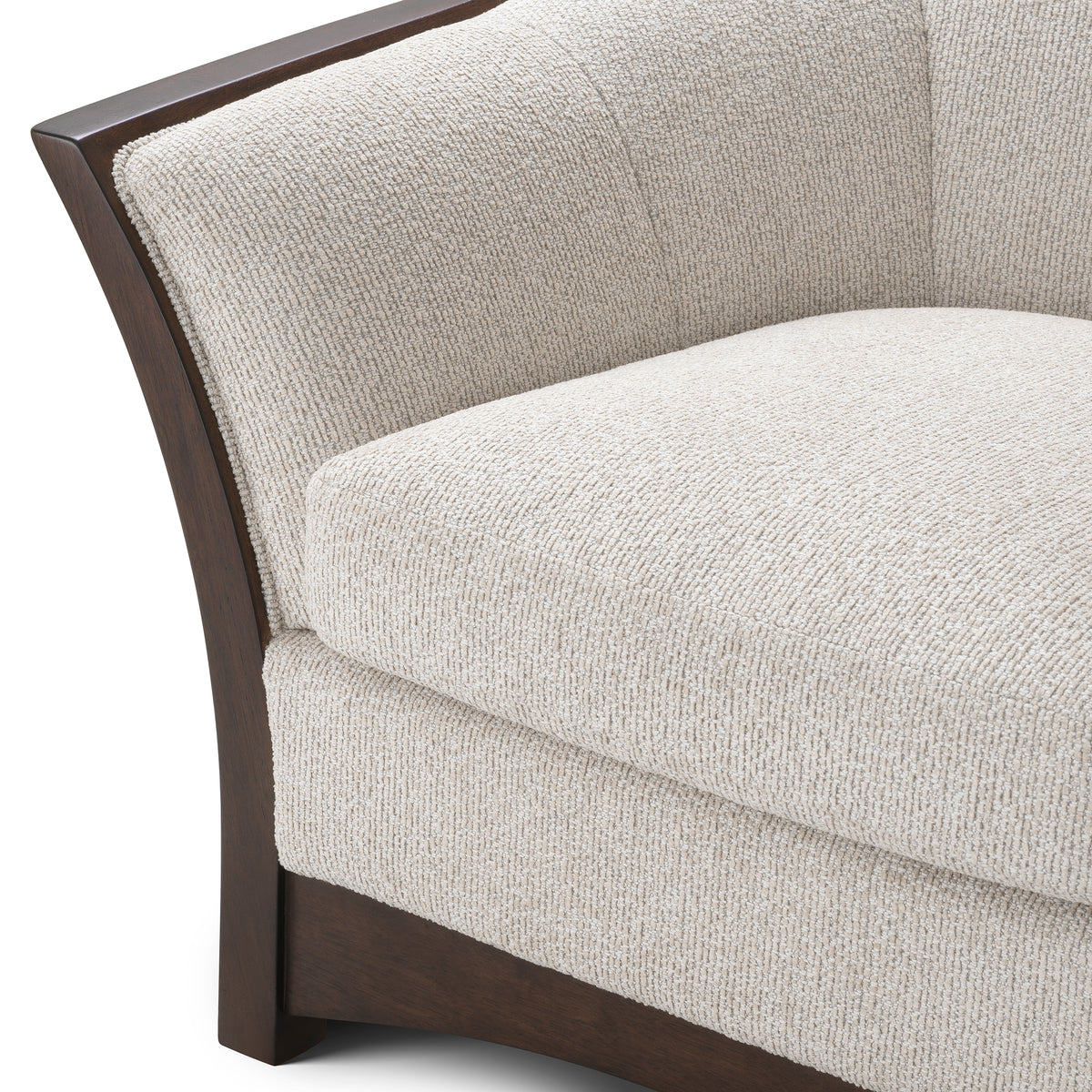 Wooden Framed Beige Lounge Chair Bleecker | Eichholtzmh.com