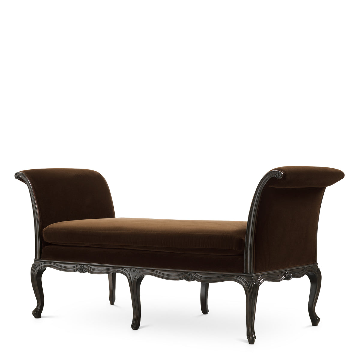Brown Velvet Bench Hampshire | Eichholtzmh.com