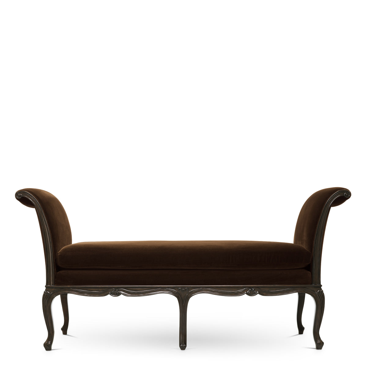 Brown Velvet Bench Hampshire | Eichholtzmh.com