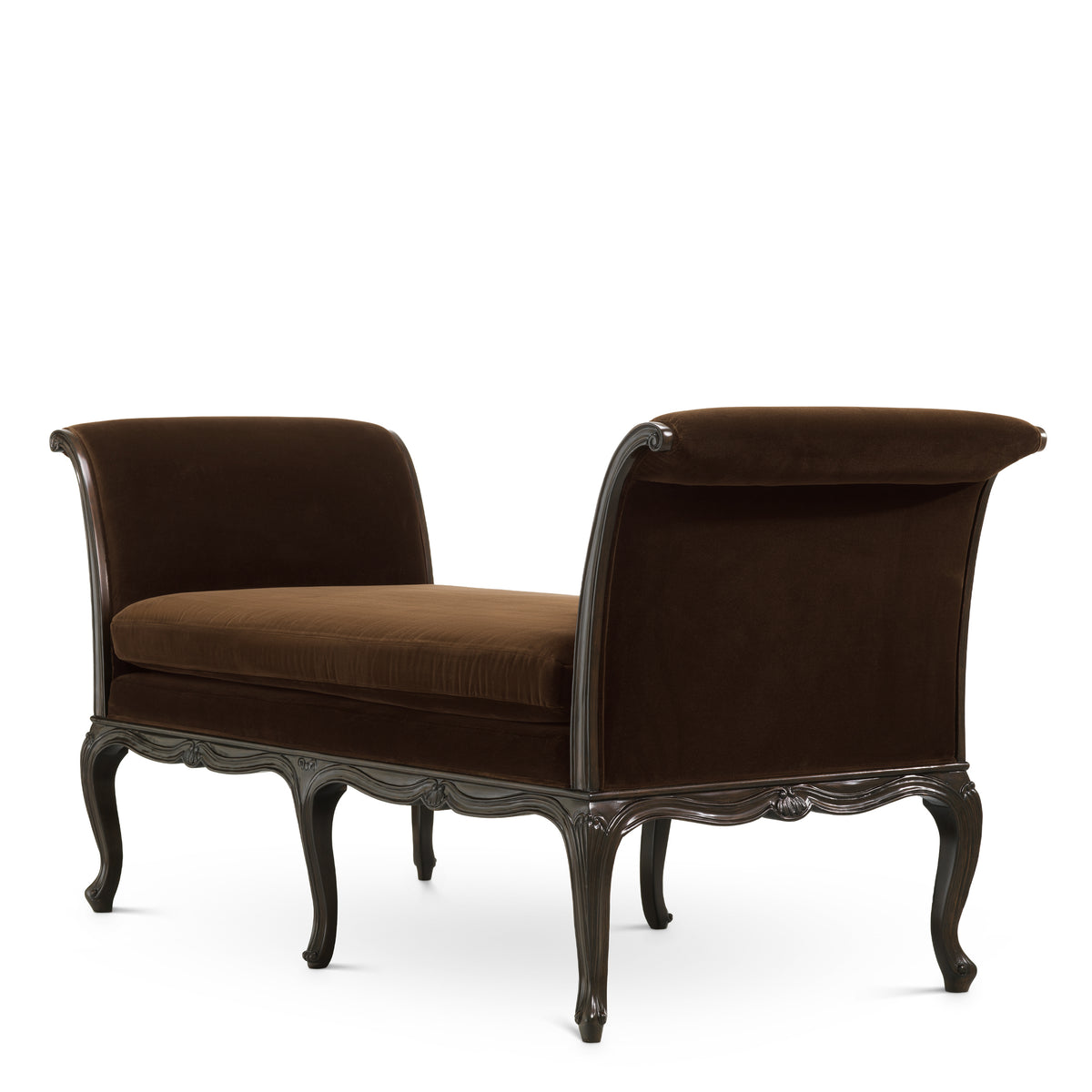 Brown Velvet Bench Hampshire | Eichholtzmh.com