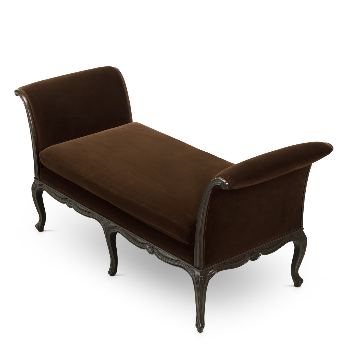 Brown Velvet Bench Hampshire | Eichholtzmh.com