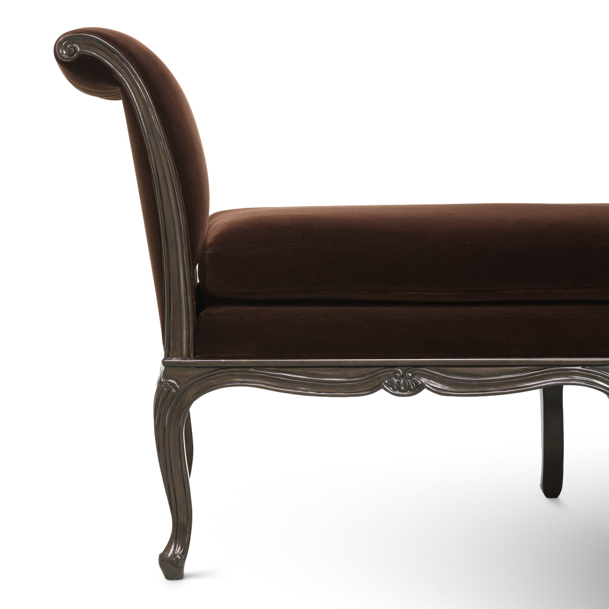 Brown Velvet Bench Hampshire | Eichholtzmh.com
