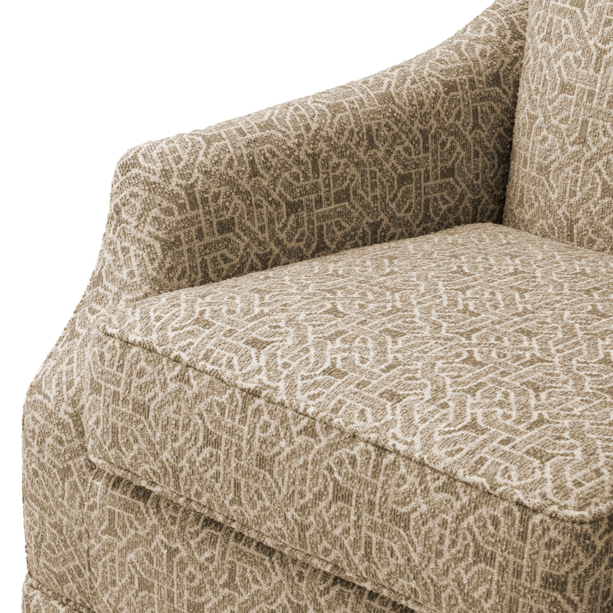 Beige Jacquard Swivel Chair Madison | Eichholtzmh.com