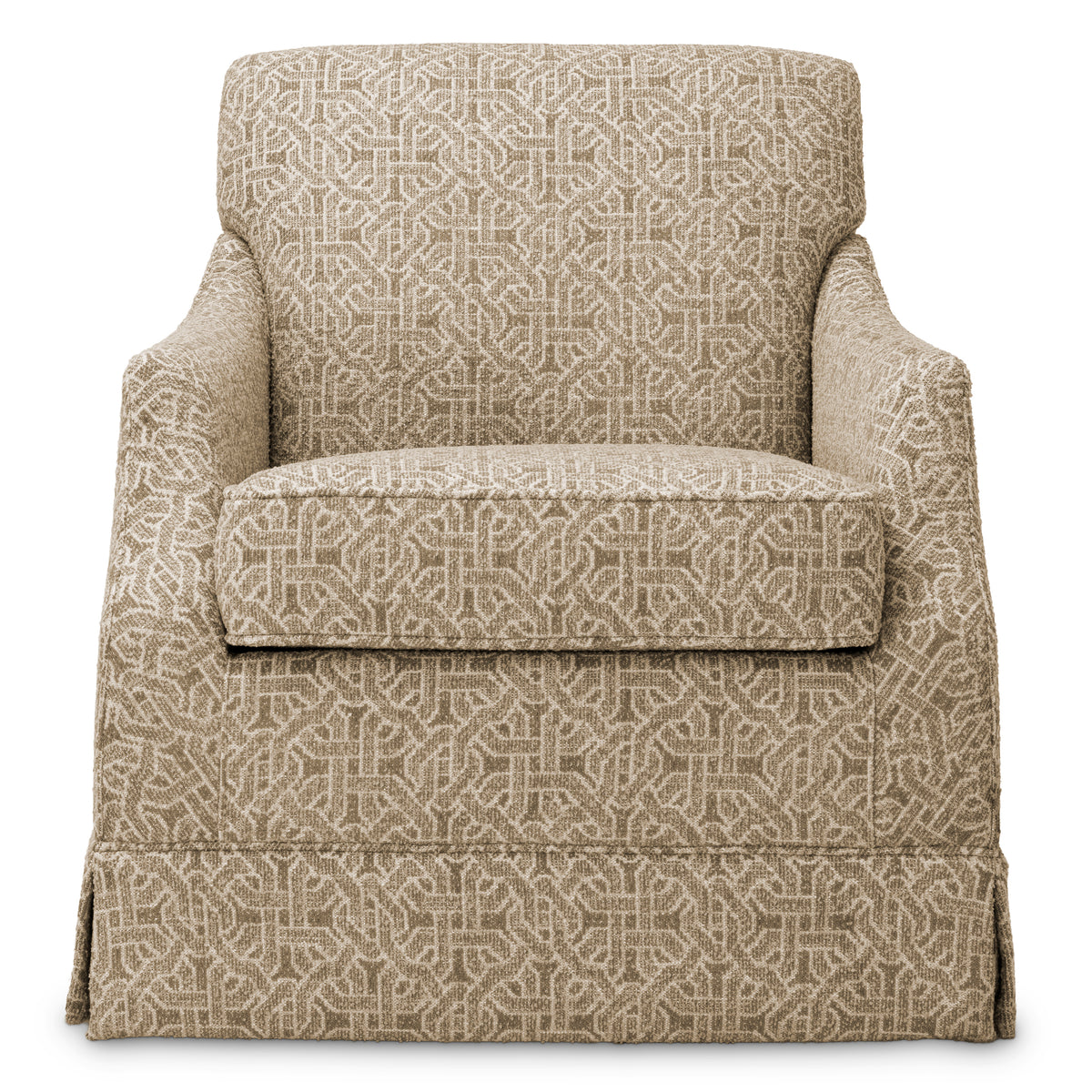 Beige Jacquard Swivel Chair Madison | Eichholtzmh.com