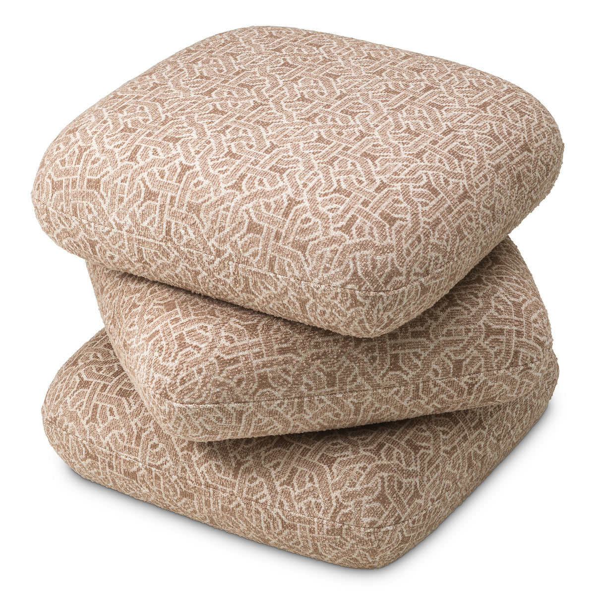 Beige Jacquard Swivel Stool Greenwich | Eichholtzmh.com