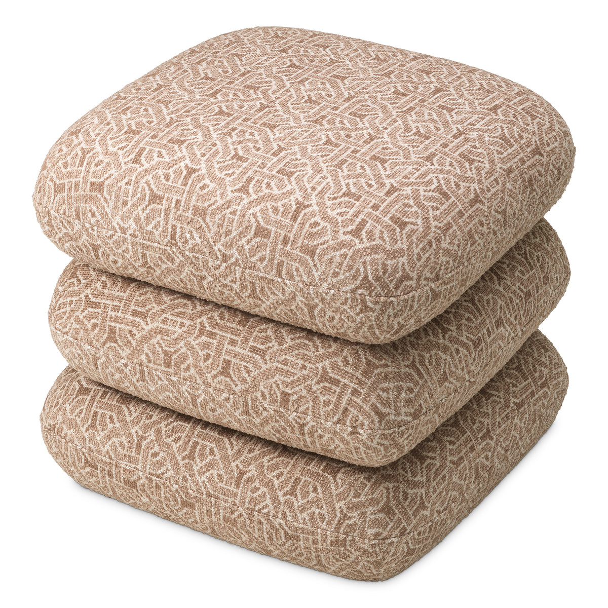 Beige Jacquard Swivel Stool Greenwich | Eichholtzmh.com
