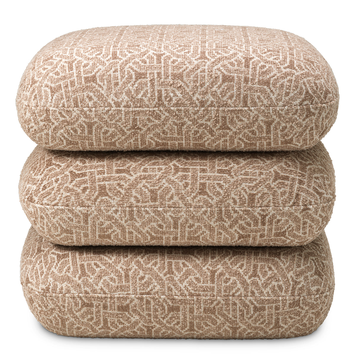 Beige Jacquard Swivel Stool Greenwich | Eichholtzmh.com