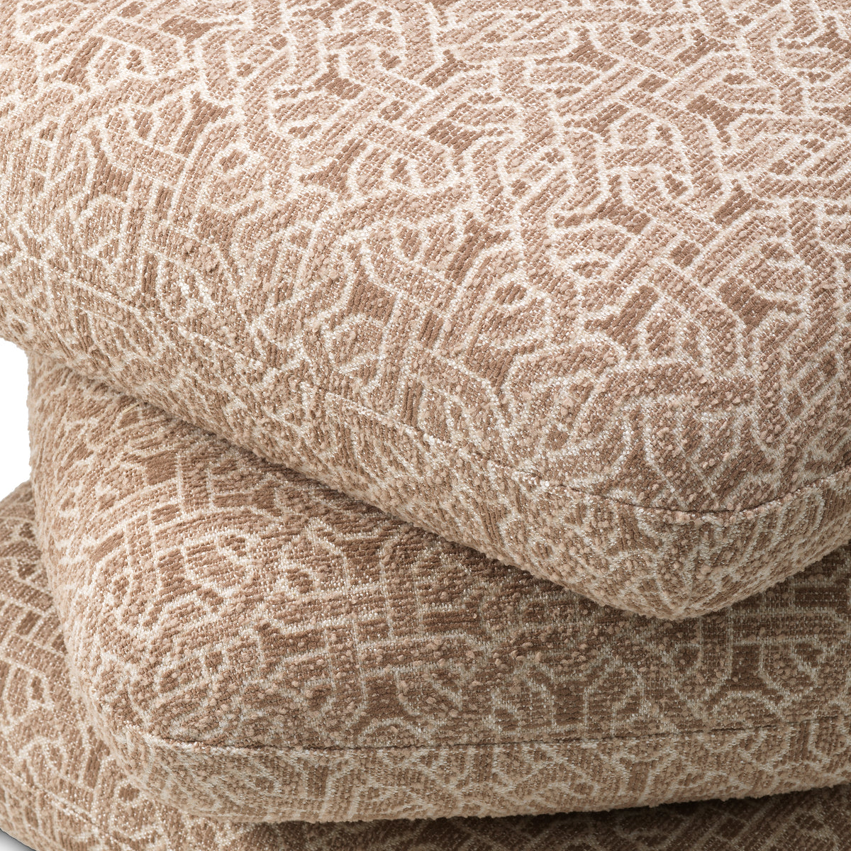 Beige Jacquard Swivel Stool Greenwich | Eichholtzmh.com