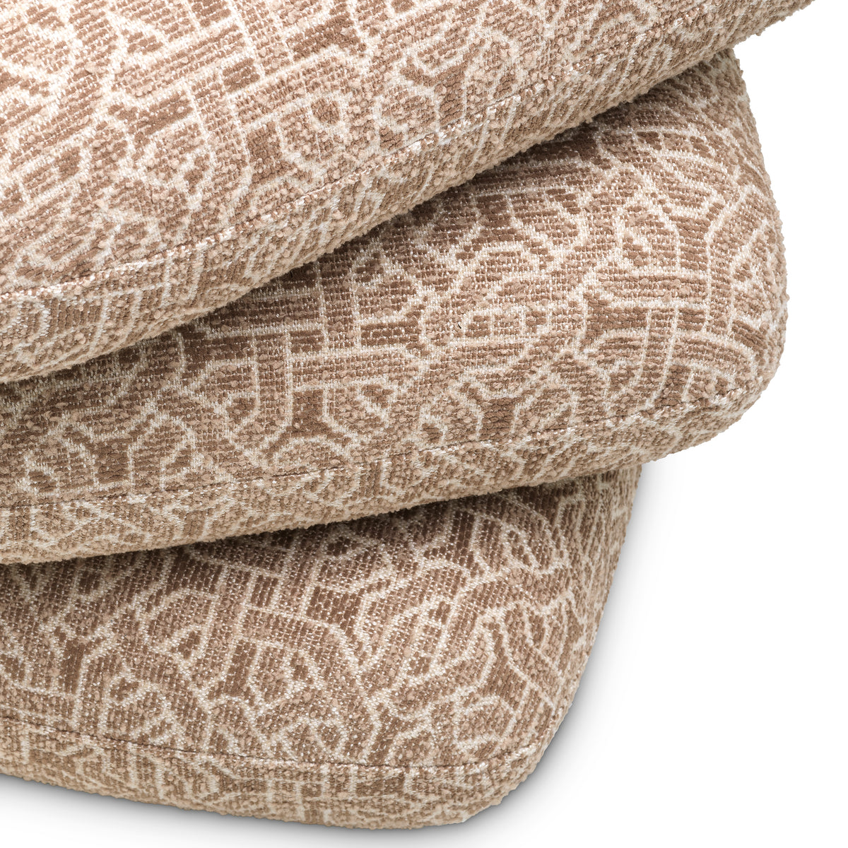 Beige Jacquard Swivel Stool Greenwich | Eichholtzmh.com