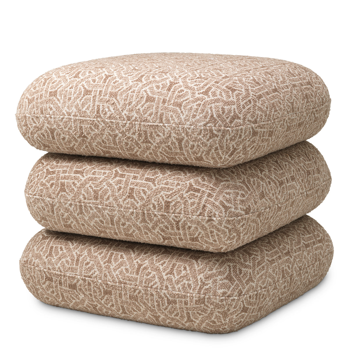 Beige Jacquard Swivel Stool Greenwich | Eichholtzmh.com