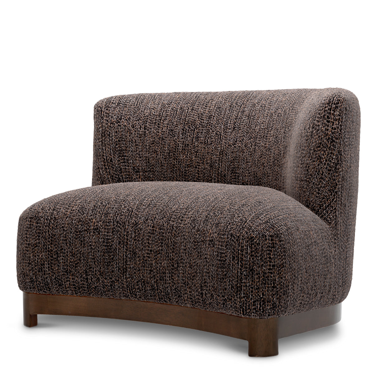 Black Bouclé Lounge Chair Stelvio | Eichholtzmh.com